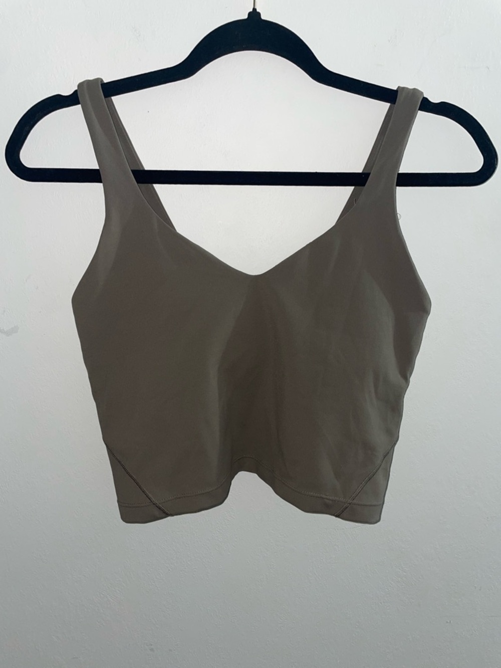 Lululemon Align Light Support Sporty Gym Olive Taupe Tank Top Women’s Size M